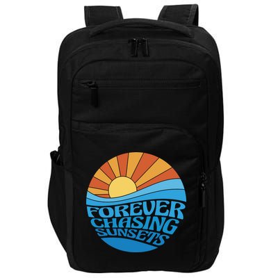 Forever Chasing Sunsets Retro Impact Tech Backpack