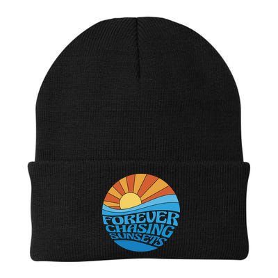 Forever Chasing Sunsets Retro Beanie