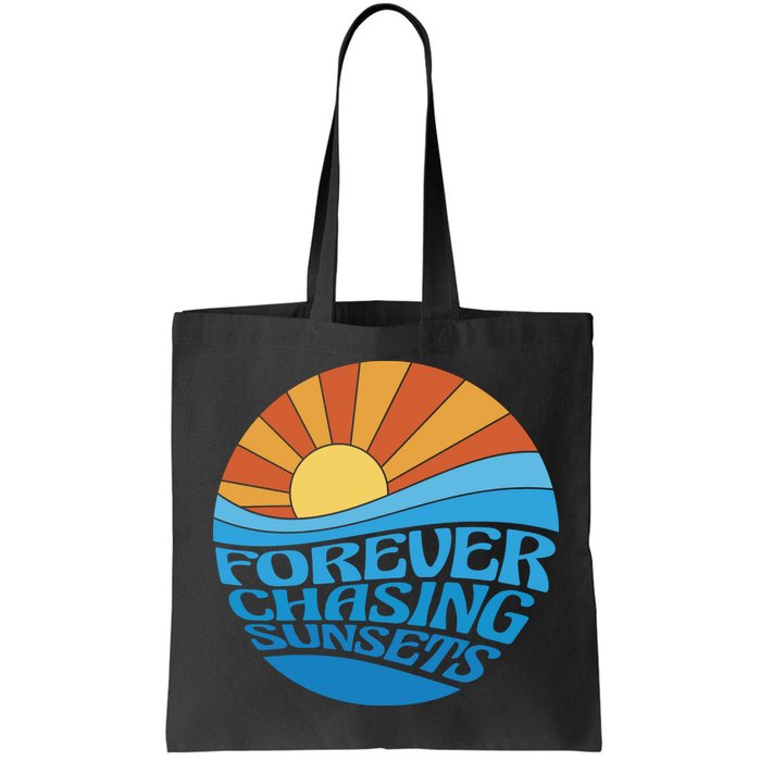 Forever Chasing Sunsets Retro Bag