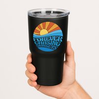 Forever Chasing Sunsets Retro Tumbler