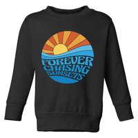 Forever Chasing Sunsets Retro Toddler Sweatshirt