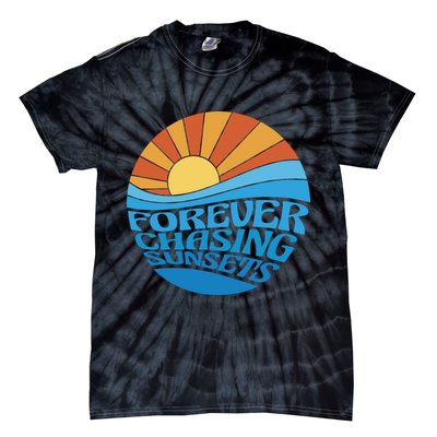 Forever Chasing Sunsets Retro Tie-Dye T-Shirt