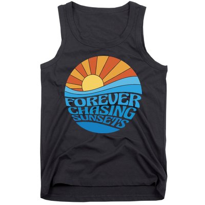 Forever Chasing Sunsets Retro Tank Top