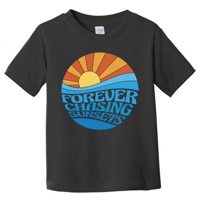 Forever Chasing Sunsets Retro Toddler T-Shirt