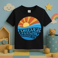 Forever Chasing Sunsets Retro Toddler T-Shirt