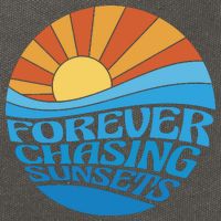 Forever Chasing Sunsets Retro Cotton Canvas Backpack