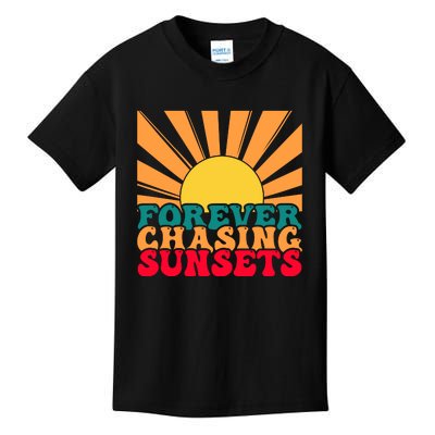 Forever Chasing Sunsets Kids T-Shirt