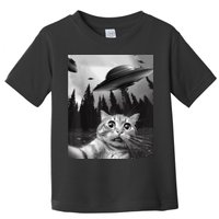 Funny Cat Selfie With UFOs Toddler T-Shirt