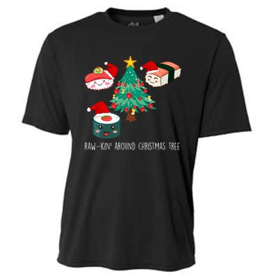 Funny Christmas Sushi For Women Cooling Performance Crew T-Shirt