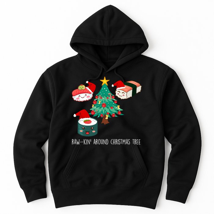 Funny Christmas Sushi For Women Hoodie