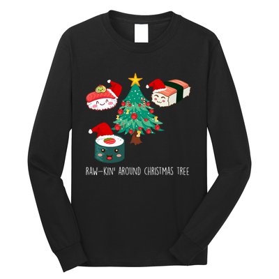 Funny Christmas Sushi For Women Long Sleeve Shirt