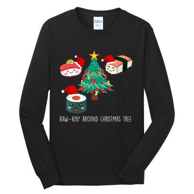 Funny Christmas Sushi For Women Tall Long Sleeve T-Shirt