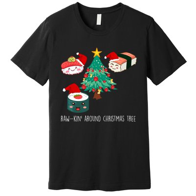 Funny Christmas Sushi For Women Premium T-Shirt