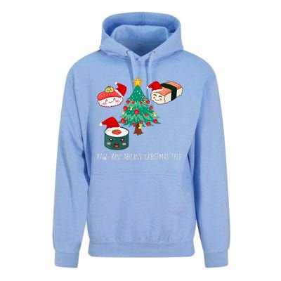 Funny Christmas Sushi For Women Unisex Surf Hoodie