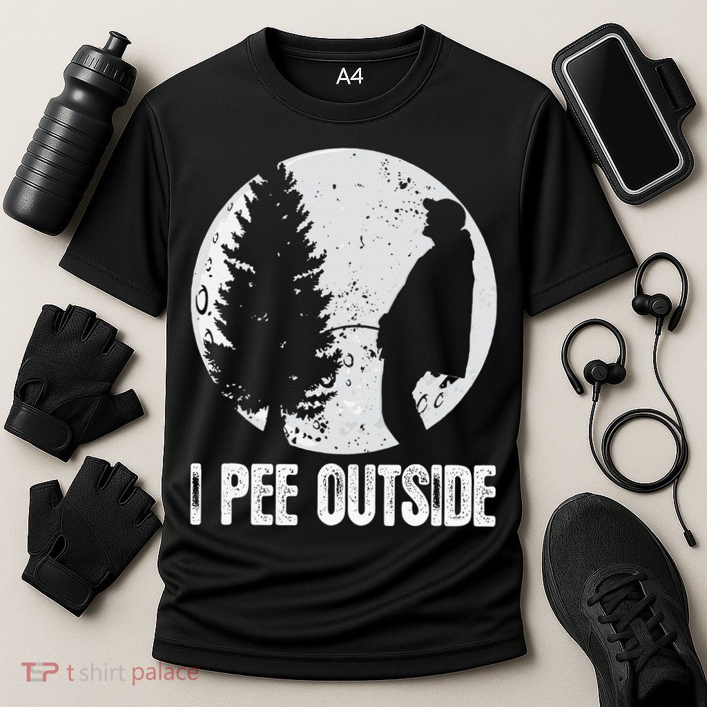 Funny Camping S For Men I Pee Outside Inappropriate Performance Shirt