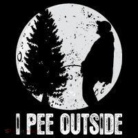 Funny Camping S For Men I Pee Outside Inappropriate Performance Shirt