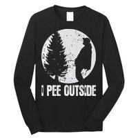 Funny Camping S For Men I Pee Outside Inappropriate Long Sleeve Shirt