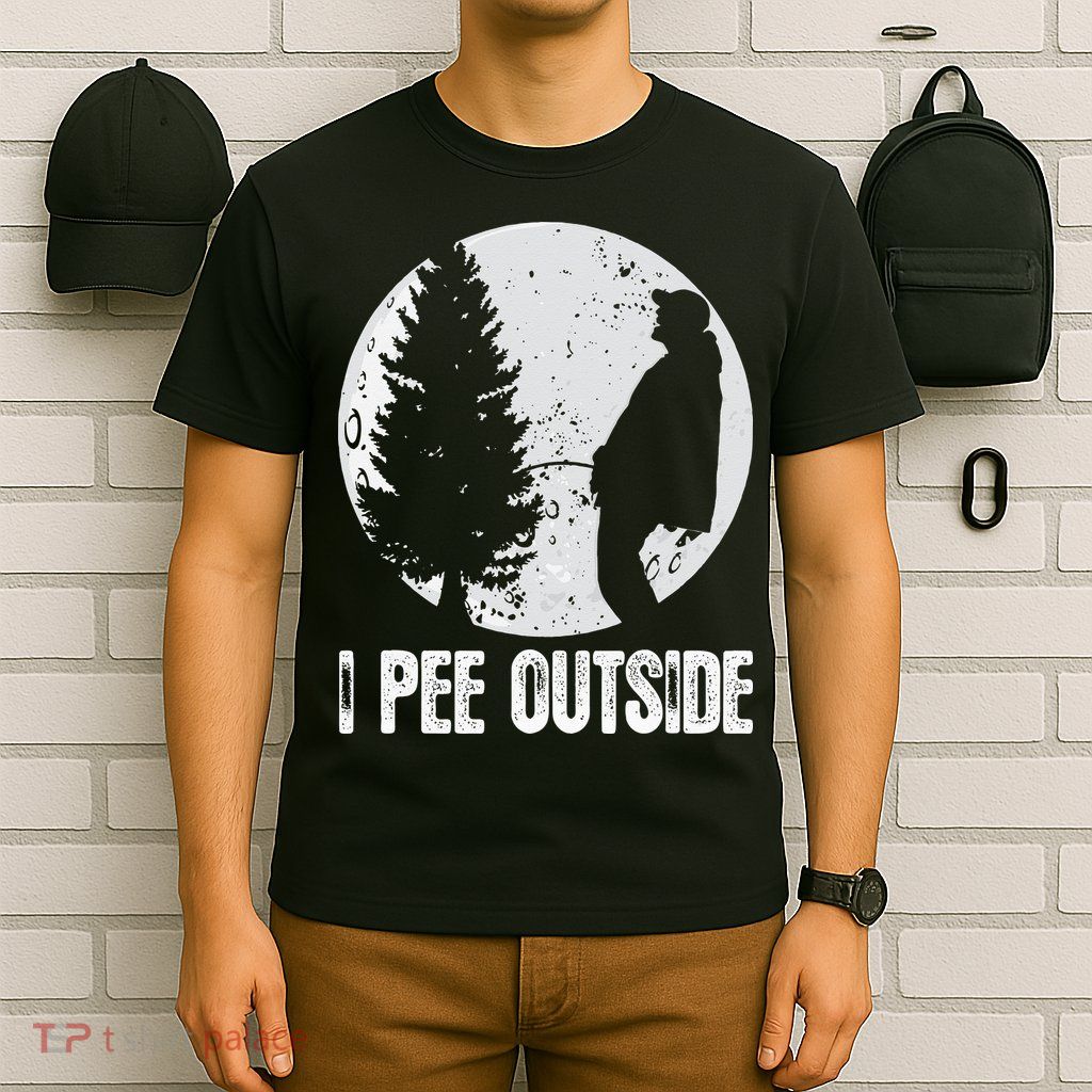 Funny Camping S For Men I Pee Outside Inappropriate T-Shirt