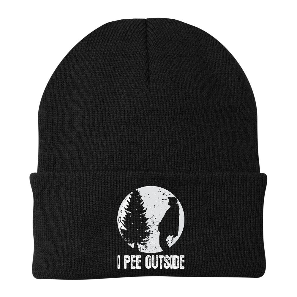 Funny Camping S For Men I Pee Outside Inappropriate Beanie