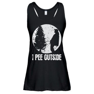 Funny Camping S For Men I Pee Outside Inappropriate Ladies Essential Flowy Tank