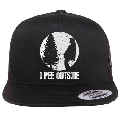Funny Camping S For Men I Pee Outside Inappropriate Flatbill Hat