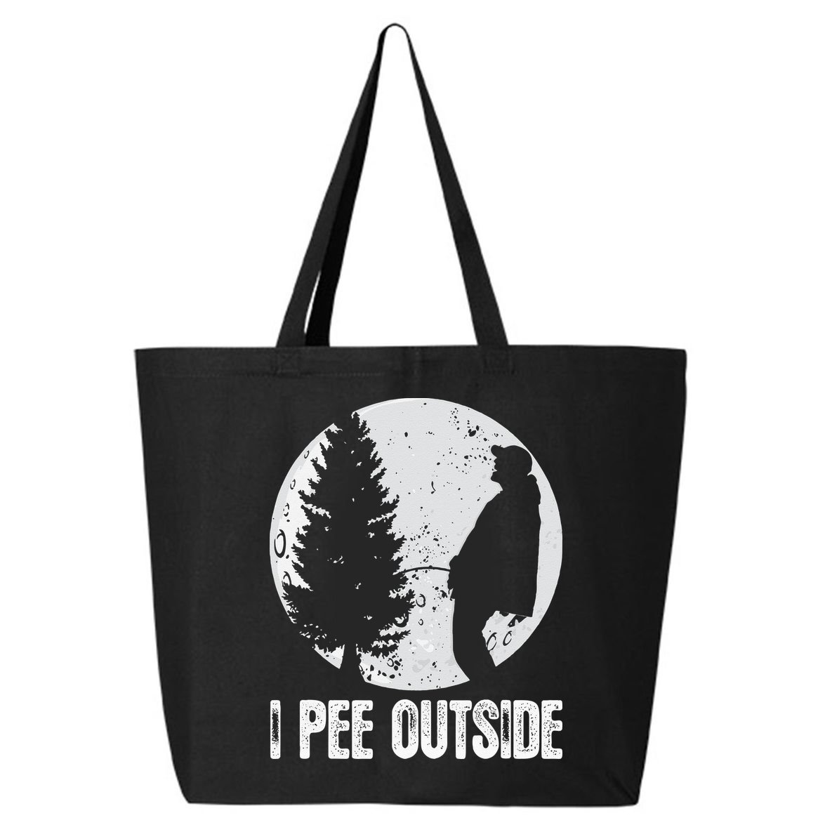 Funny Camping S For Men I Pee Outside Inappropriate 25L Jumbo Tote
