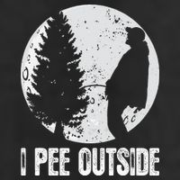 Funny Camping S For Men I Pee Outside Inappropriate Golf Towel