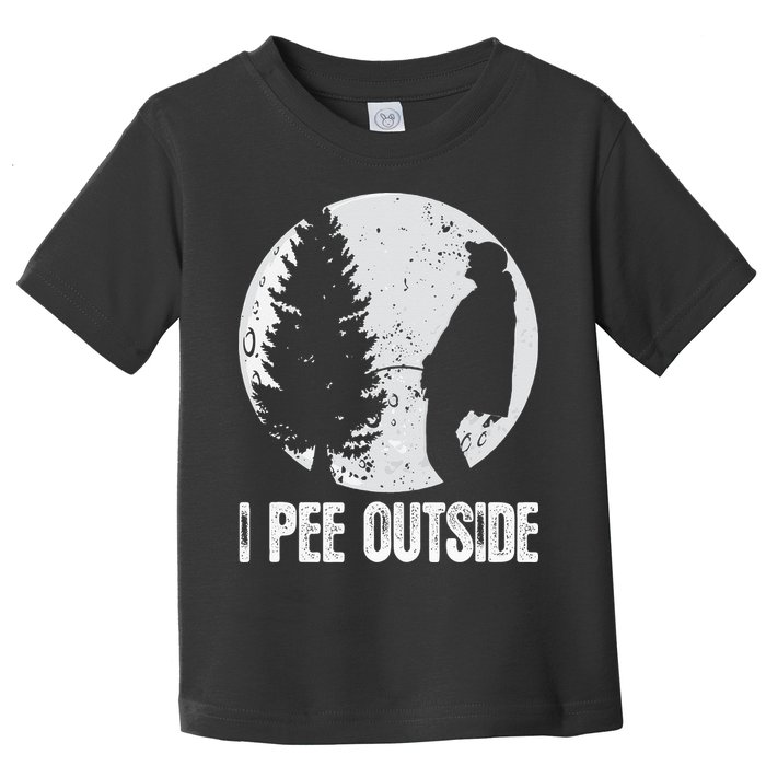 Funny Camping S For Men I Pee Outside Inappropriate Toddler T-Shirt