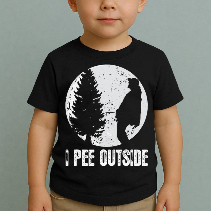 Funny Camping S For Men I Pee Outside Inappropriate Toddler T-Shirt