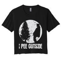 Funny Camping S For Men I Pee Outside Inappropriate Crop Top
