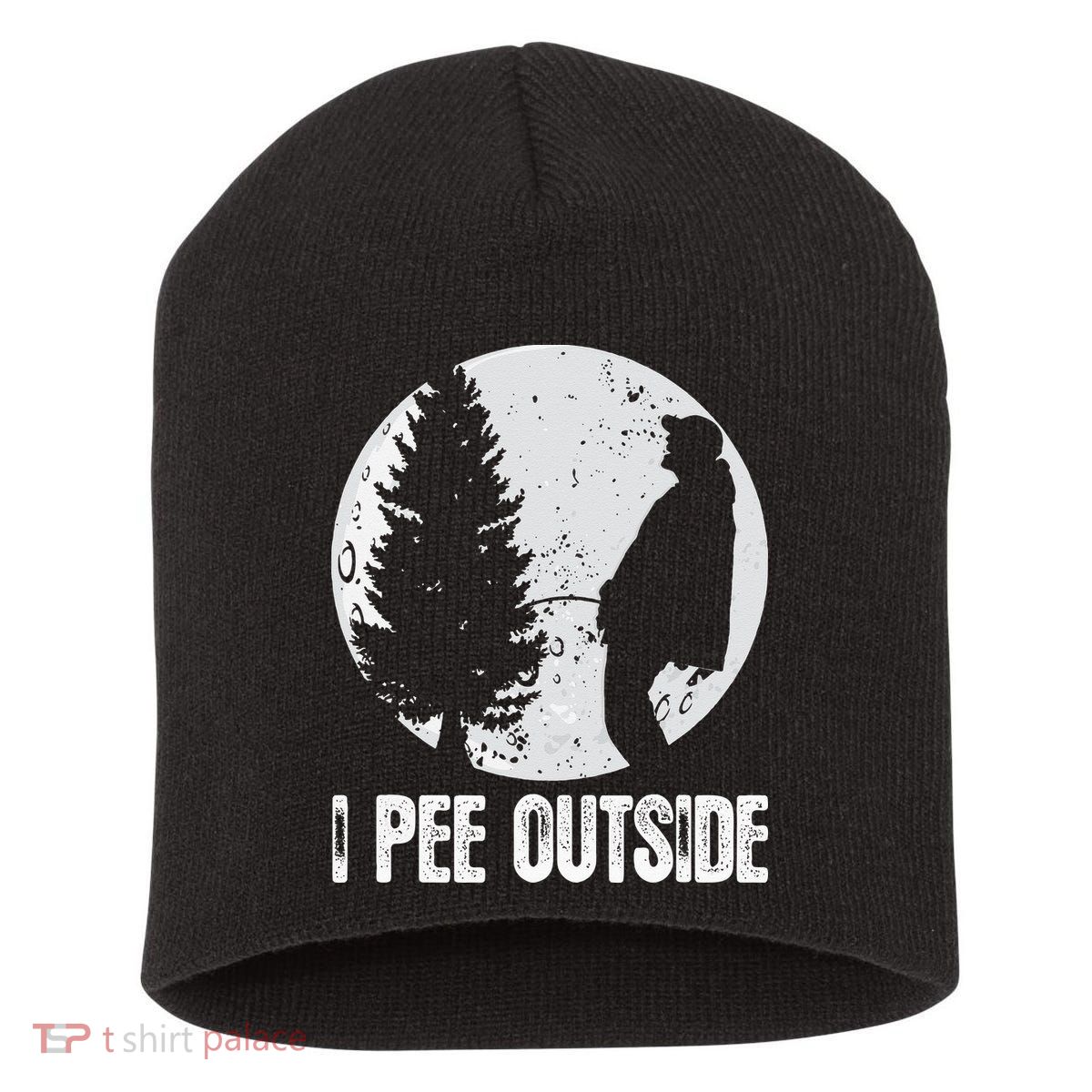 Funny Camping S For Men I Pee Outside Inappropriate Short Acrylic Beanie
