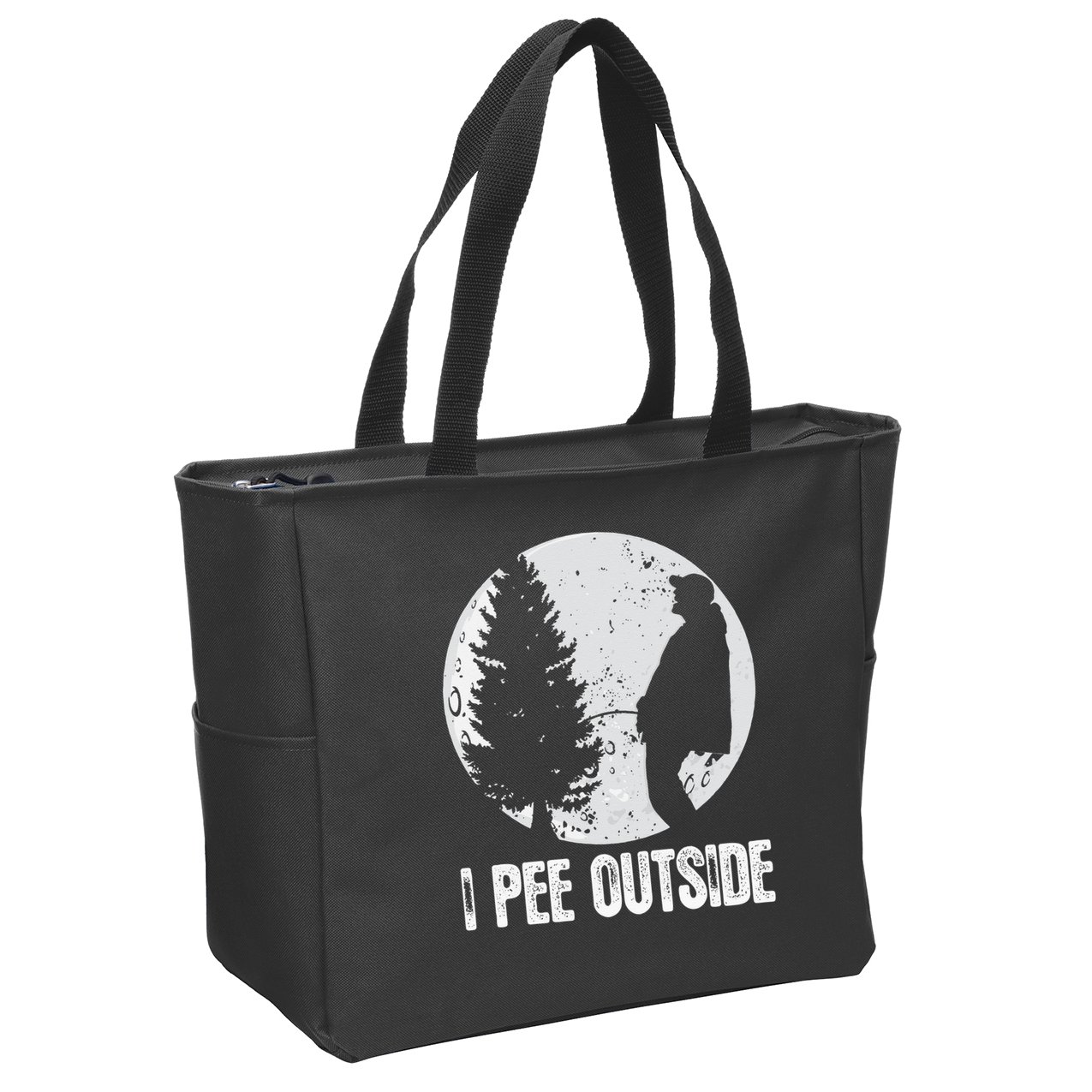 Funny Camping S For Men I Pee Outside Inappropriate Zip Tote Bag