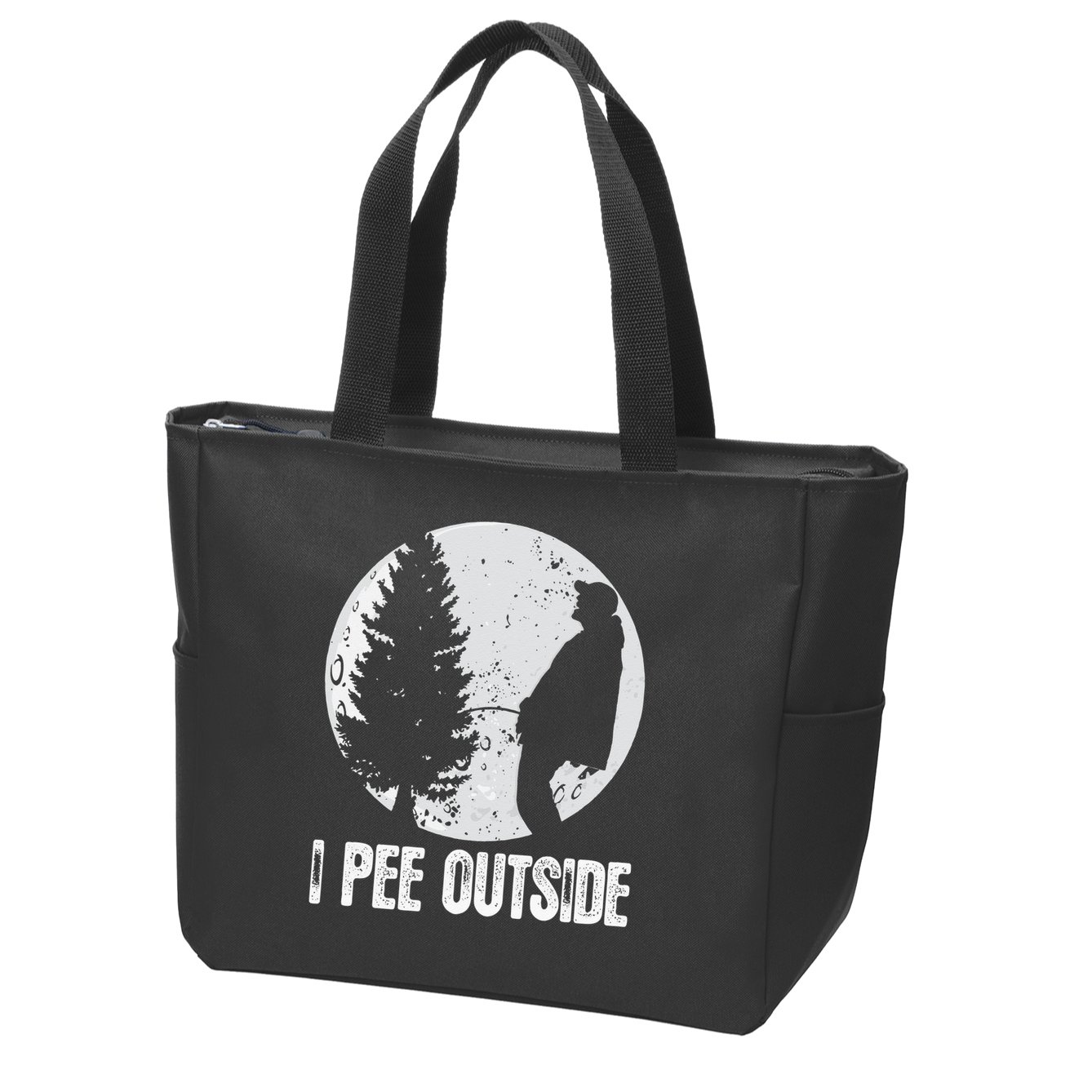 Funny Camping S For Men I Pee Outside Inappropriate Zip Tote Bag