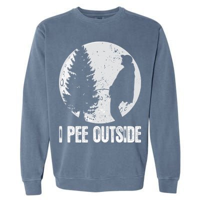 Funny Camping S For Men I Pee Outside Inappropriate Garment-Dyed Sweatshirt