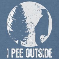 Funny Camping S For Men I Pee Outside Inappropriate Garment-Dyed Sweatshirt