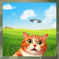 Funny Cat Selfie With Ufo Kitty Alien Encounter Legacy Tie Dye Trucker Hat