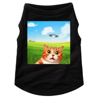 Funny Cat Selfie With Ufo Kitty Alien Encounter Doggie Tank