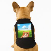 Funny Cat Selfie With Ufo Kitty Alien Encounter Doggie Tank