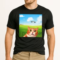 Funny Cat Selfie With Ufo Kitty Alien Encounter Performance Shirt