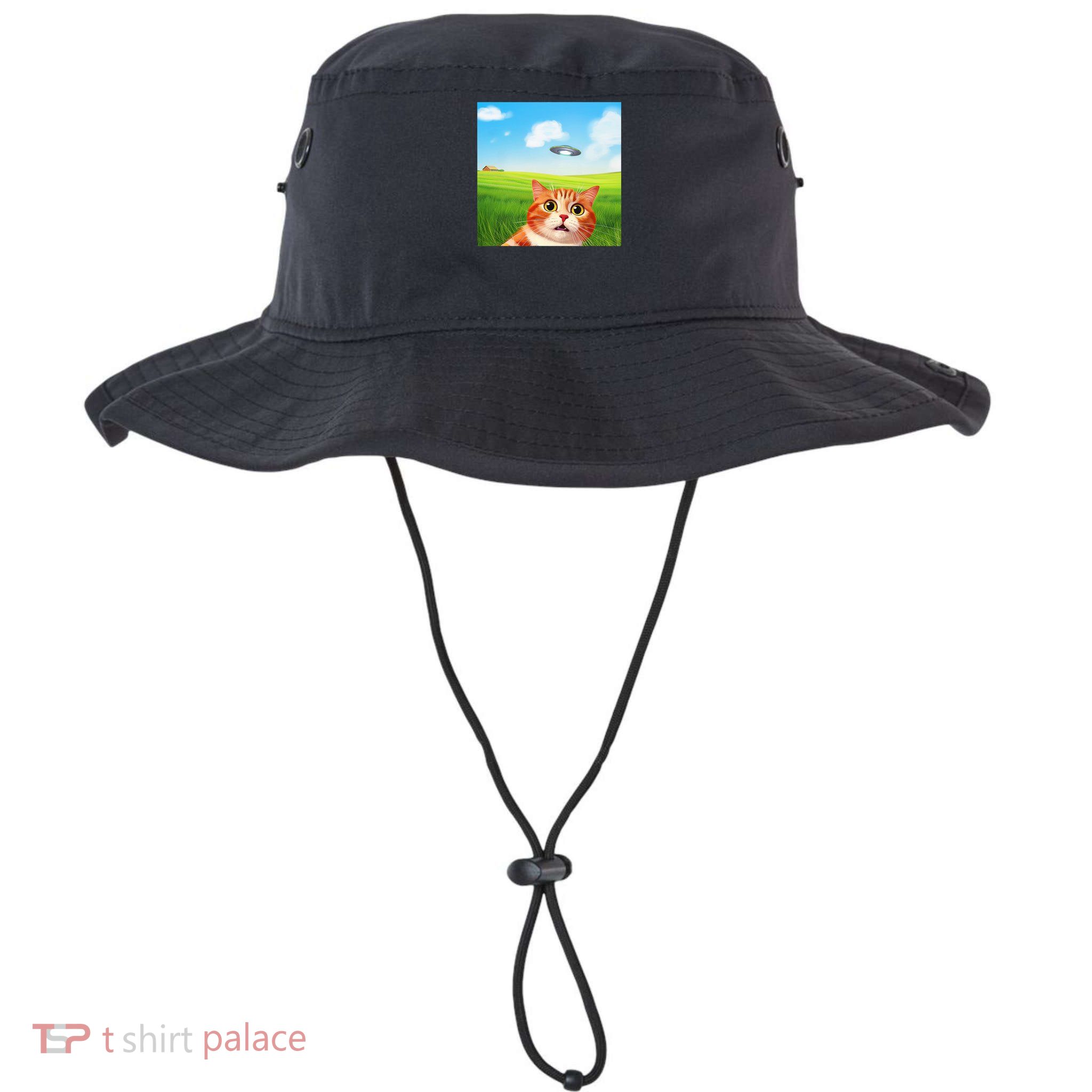 Funny Cat Selfie With Ufo Kitty Alien Encounter Bucket Hat