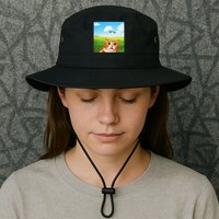 Funny Cat Selfie With Ufo Kitty Alien Encounter Bucket Hat