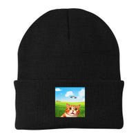 Funny Cat Selfie With Ufo Kitty Alien Encounter Beanie