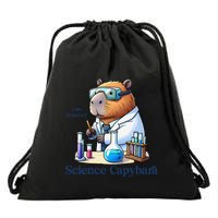 Funny Capybara Science Capybara Funny IM Sciencing Drawstring Bag