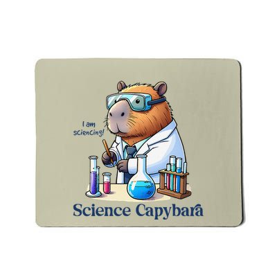 Funny Capybara Science Capybara Funny IM Sciencing Mousepad