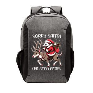 Funny Christmas Sorry Santa Ive Been Feral Opossum Reindeer Vector Backpack