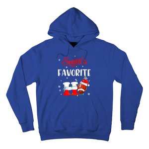 Funny Christmas SantaS Favorite Ho Xmas Football Gift Hoodie