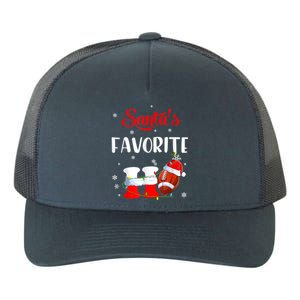 Funny Christmas SantaS Favorite Ho Xmas Football Gift Yupoong Adult 5-Panel Trucker Hat