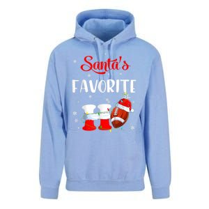 Funny Christmas SantaS Favorite Ho Xmas Football Gift Unisex Surf Hoodie