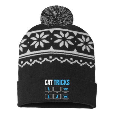 Funny Cat Sayings Cat Tricks USA-Made Snowflake Beanie