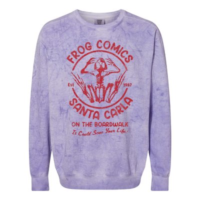 Frog Comics Santa Carla On The Boardwalk Colorblast Crewneck Sweatshirt